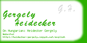 gergely heidecker business card